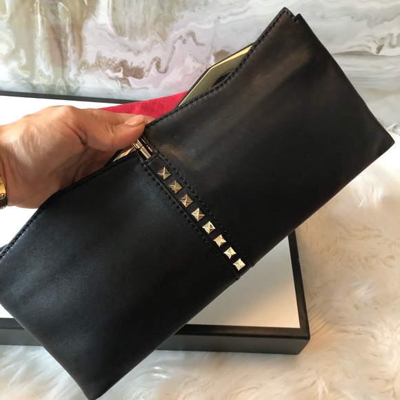 Rare Valentino Garavani Black Rockstud Clutch - Picture 6 of 8